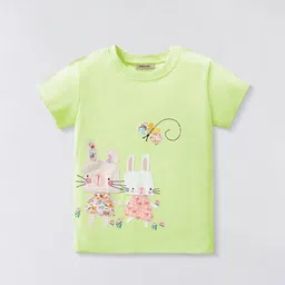 INCLUD Girls Self Design Short Sleeves T-shirt-picture-47