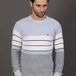 GRACIT Women Striped Woollen Pullover Sweaters-image-22