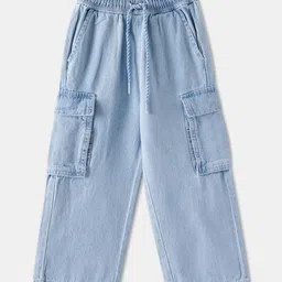 R&B Girls Relaxed Fit Mid-Rise Cotton Jeans-picture-31