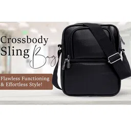 WILDAUK Men Textured Messenger Bag image 3