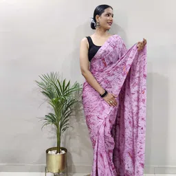 HERE&NOW Floral Pure Georgette Ready to Wear Jamdani Saree-picture-28