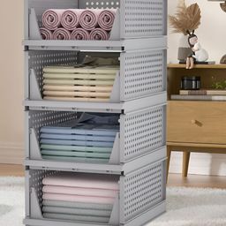 RUBOXA Grey Set of 4 Regular Multi-Utility Organisers-picture-35