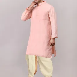 ADARNIYA Men Embroidered Straight Kurta Set image 4