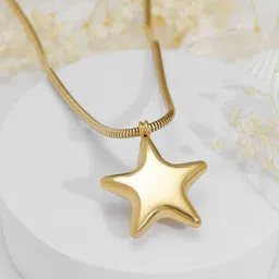 Rubans 18KT Gold Plated Stainless Steel Tarnish-Free Waterproof Demi-Fine Pendant Necklace-picture-45