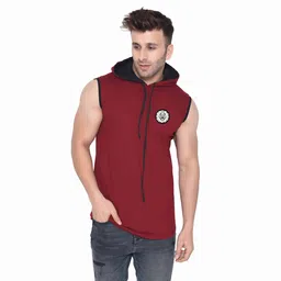 BEYOU FASHION Men Hooded Extended Sleeves Slim Fit T-shirt-picture-39