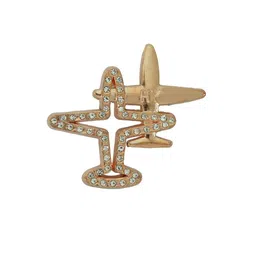 Curren Zircon-Studded Airplane Brooch-picture-29