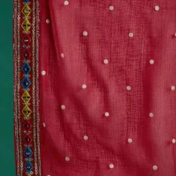 Sangria Embroidered Kurta With Trousers & Dupatta image 4