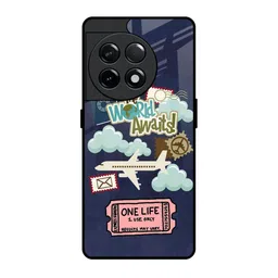 QRIOH Floral Printed OnePlus 11R 5G Back Case Mobile Accessories image 1