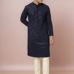 YSYB Dezines Men Blended Straight Kurtas image 4