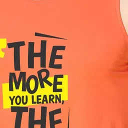 WOOSTRO Pack Of 2 Printed Super Combed Cotton Gym Vests VWS26(98 YELLOW)(MORE ORANGE) image 3