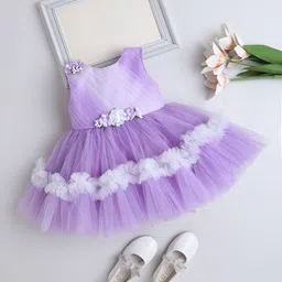 The Magic Wand Girls Gathered or Pleated Fit & Flare Knee Length Dress-image-73