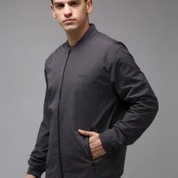 SHOWOFFFF Men Brand Logo Lightweight Bomber Jacket image 3
