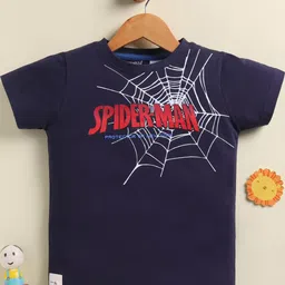 Biskid Boys Printed Navy Blue T-shirt-picture-50