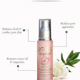 Lotus Organics+ Set Of 2 Precious Brightening Toning Essence With White Peony-50ml Each image 2