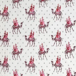 INDRA'S Red & White Printed Cotton Heavy Winter 150 GSM Quilt image 2