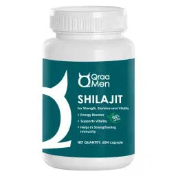 Qraa Men Himalayan Shilajit Extract Capsules | Performance Booster For Endurance and Stamina | 60 Capsules-picture-32