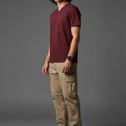 OUTLAWS Men Pack of 2 V-Neck Bio Finish T-shirt image 3