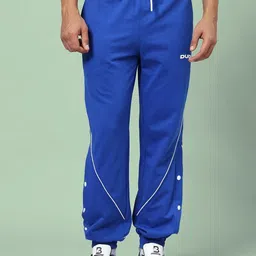 WEARDUDS Men Striped Mid-Rise Relaxed Fit Cotton Track Pants-picture-39
