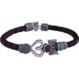 Divine souvenirs Brown Silver Bracelet-picture-14