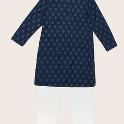 indus route by Pantaloons Boys Floral Printed Kurta With Trousers-picture-4