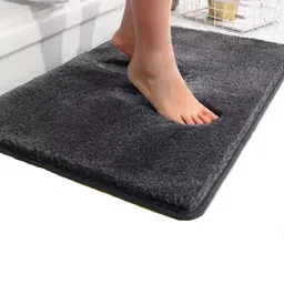 RJVT Grey Microfibre 1400 GSM Bath Rugs-picture-11