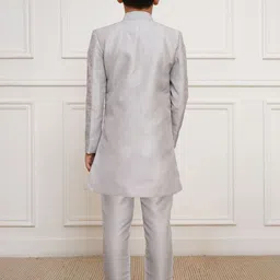 Vastramay Boys Slim Fit Embroidered Sherwani Set image 5