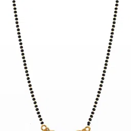 Bhanu diam Gold-Plated Brass Mangalsutra image 2