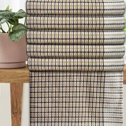 Athom Living Brown & White 5 Printed Cotton 210 GSM Bath Towel-picture-32