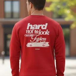 Obaan Men Graphic Printed Full Sleeve Sweatshirt image 2