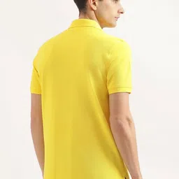 United Colors of Benetton Men Solid Polo Collar Cotton T-shirt image 2