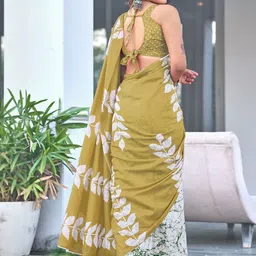 Anouk Floral Printed Pure Cotton Saree image 2