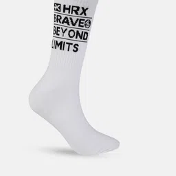 HRX by Hrithik Roshan Men Pack Of 4 Patterned Above Ankle Length Gym Socks image 4