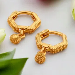 SHREE KRISHNA SHOPPING Gold-Plated Brass Earrings-picture-32