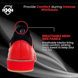 RXN Men Leather Training or Gym Non-Marking Shoes image 2