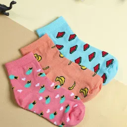 YK Infant Boys Pack Of 3 Patterned Ankle-Length Socks-image-49