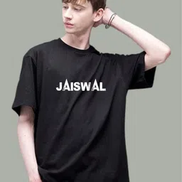 Uniplanet store Men Printed Drop-Shoulder Sleeves Raw Edge T-shirt image 2