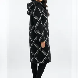 Hallinton Women Printed Hooded Overcoat image 3