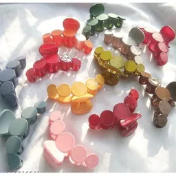 SH FSN Women Set of 6 Matte Finish Claw Clip image 2