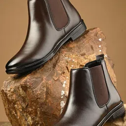 aadi Men Synthetic Leather Lightweight Casual Chelsea Boots-picture-30