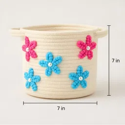 Textile and Beyond Beige Floral Printed Shelf Liner Organiser image 5