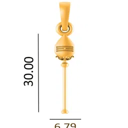 AKSHAT SAPPHIRE Gold-Plated Contemporary Pendants image 4