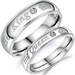 Teeragaj Set Of 2 Stone-Studded Adjustable Finger Ring image 2