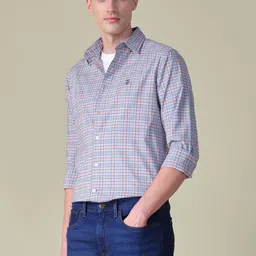U.S. Polo Assn. Men Tailored Fit Checked Casual Shirt-picture-36