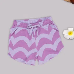 Pantaloons Junior Girls Striped Relaxed Fit Cotton Shorts-image-45