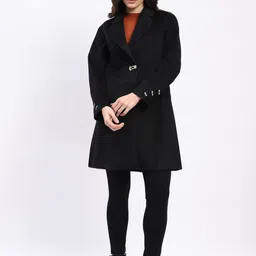 Global Republic Women Regular Fit Long Sleeves Single-Breasted Overcoat-image-24