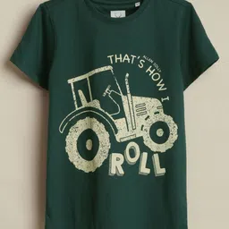 Allen Solly Junior Boys Graphic Printed Crew Neck Regular Fit T-shirt-picture-38