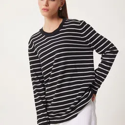 Happiness istanbul Women Striped Pullover image 5