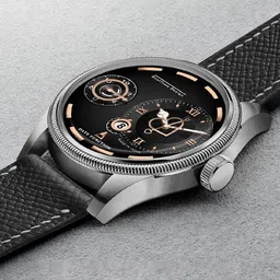 DOUBLERUN Men Dial & Leather Straps Analogue Chronograph Watch H05N15044 image 4