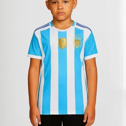 dostitch Boys Messi 10 Football Jersey image 3
