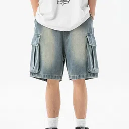StyleCast x Revolte Men Regular Fit Low-Rise Cotton Outdoor Cargo Shorts-picture-10